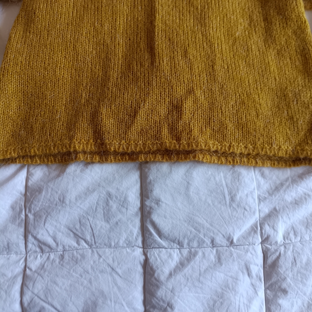 Yellow Ruffle Sleeve Sweater - Picture 5 of 7